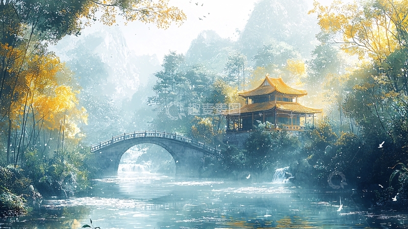 高清大图下载【趣麦麦图】水墨江南