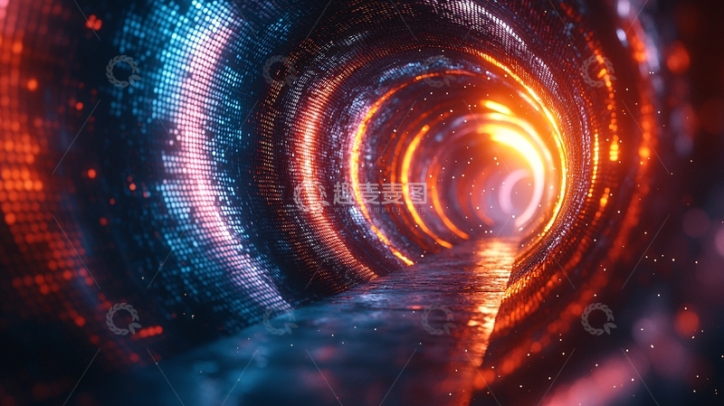 高清大图下载【趣麦麦图】光影隧道