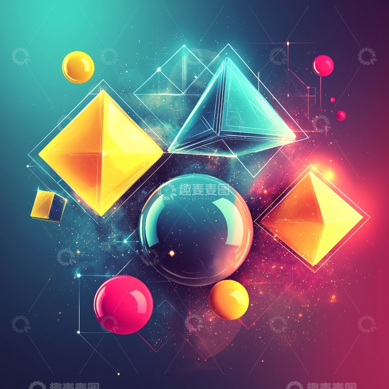 高清大图下载【趣麦麦图】抽象几何图形