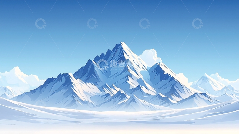 高清大图下载【趣麦麦图】雪山风景