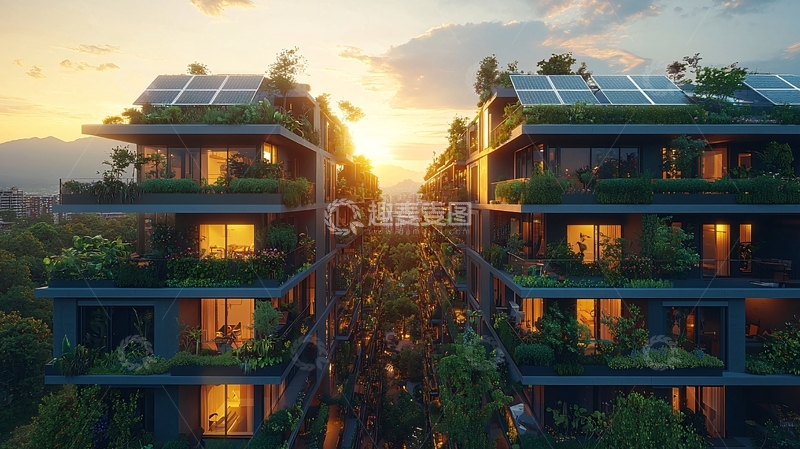 高清大图下载【趣麦麦图】绿色生态建筑