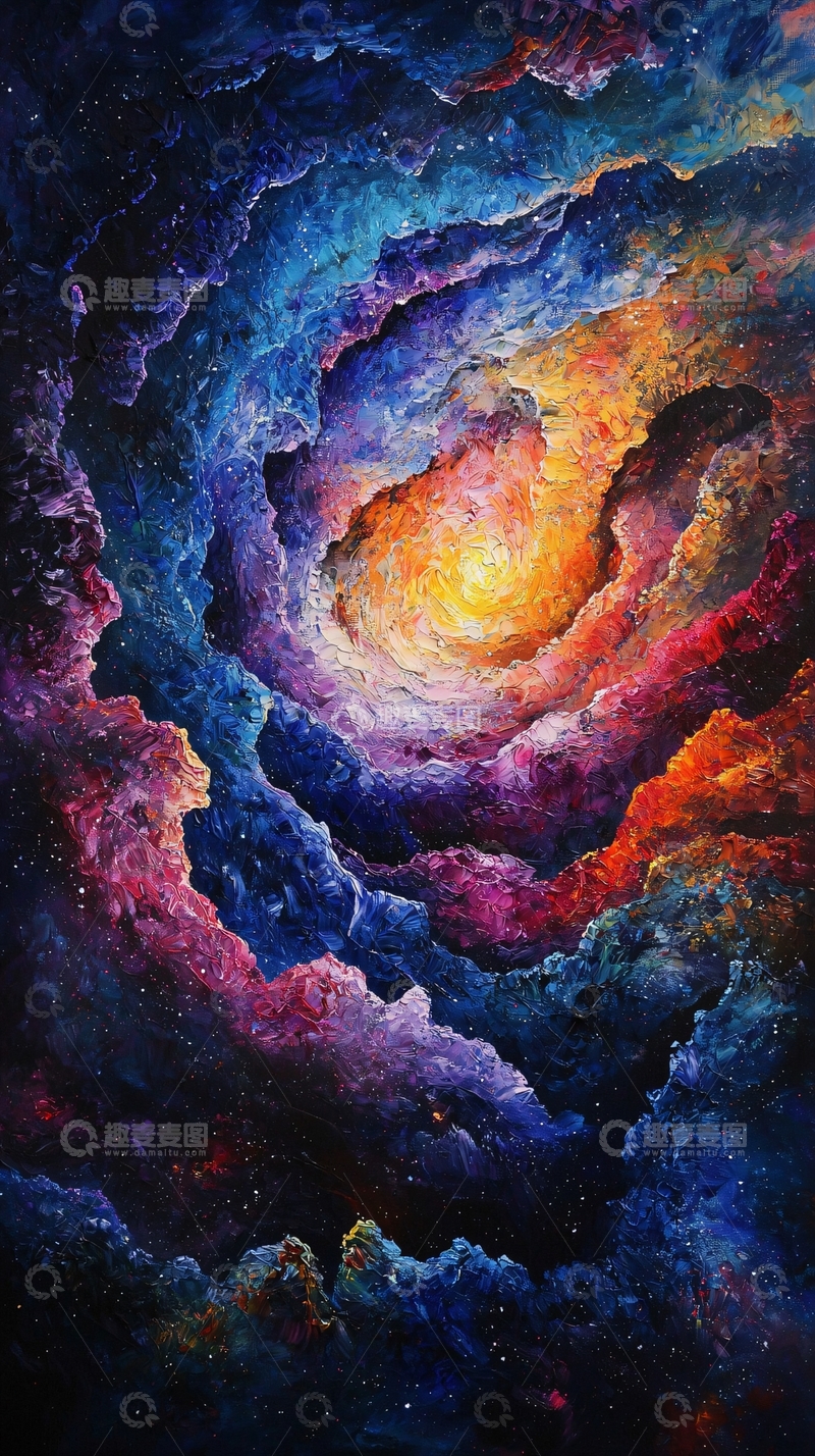 高清大图下载【趣麦麦图】绚丽多彩的宇宙星云