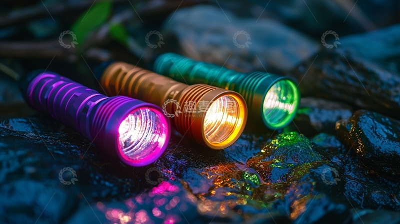 高清大图下载【趣麦麦图】彩色手电筒
