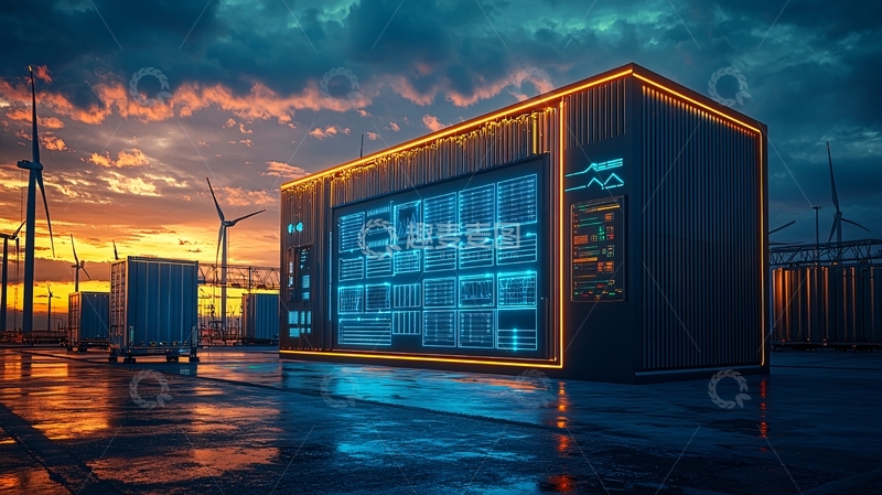 高清大图下载【趣麦麦图】未来能源控制中心