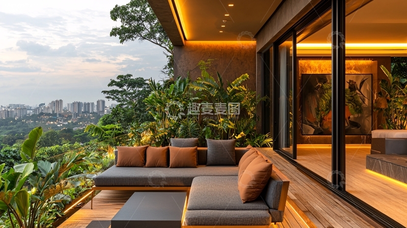 高清大图下载【趣麦麦图】户外阳台景观