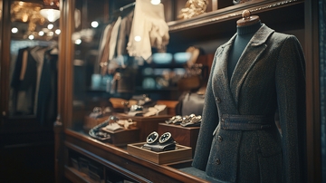 复古服装店橱窗