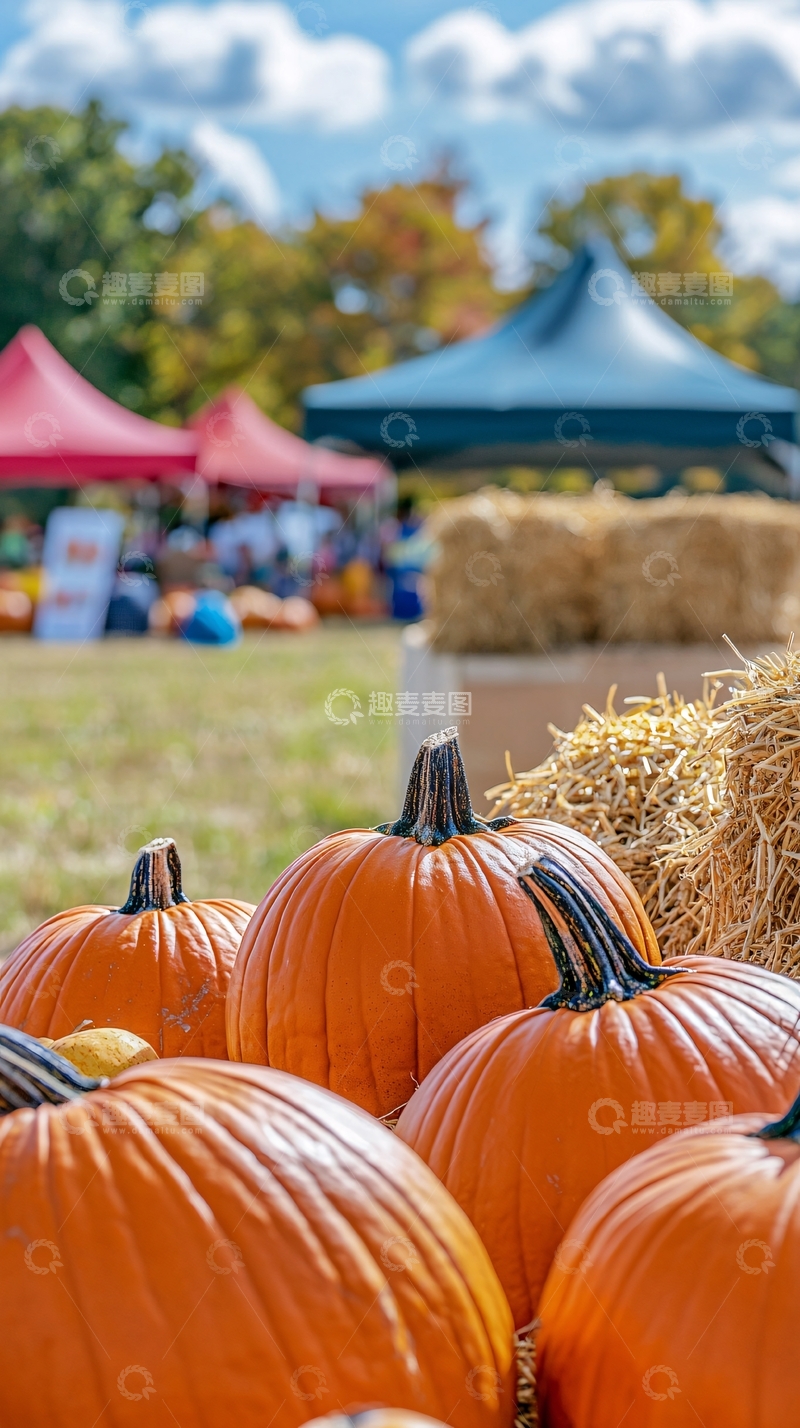 高清大图下载【趣麦麦图】南瓜丰收