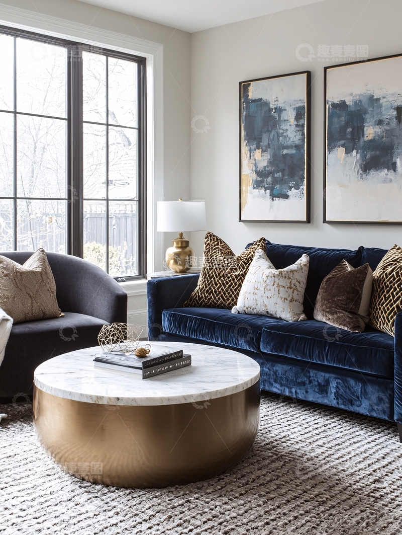 高清大图下载【趣麦麦图】现代简约客厅