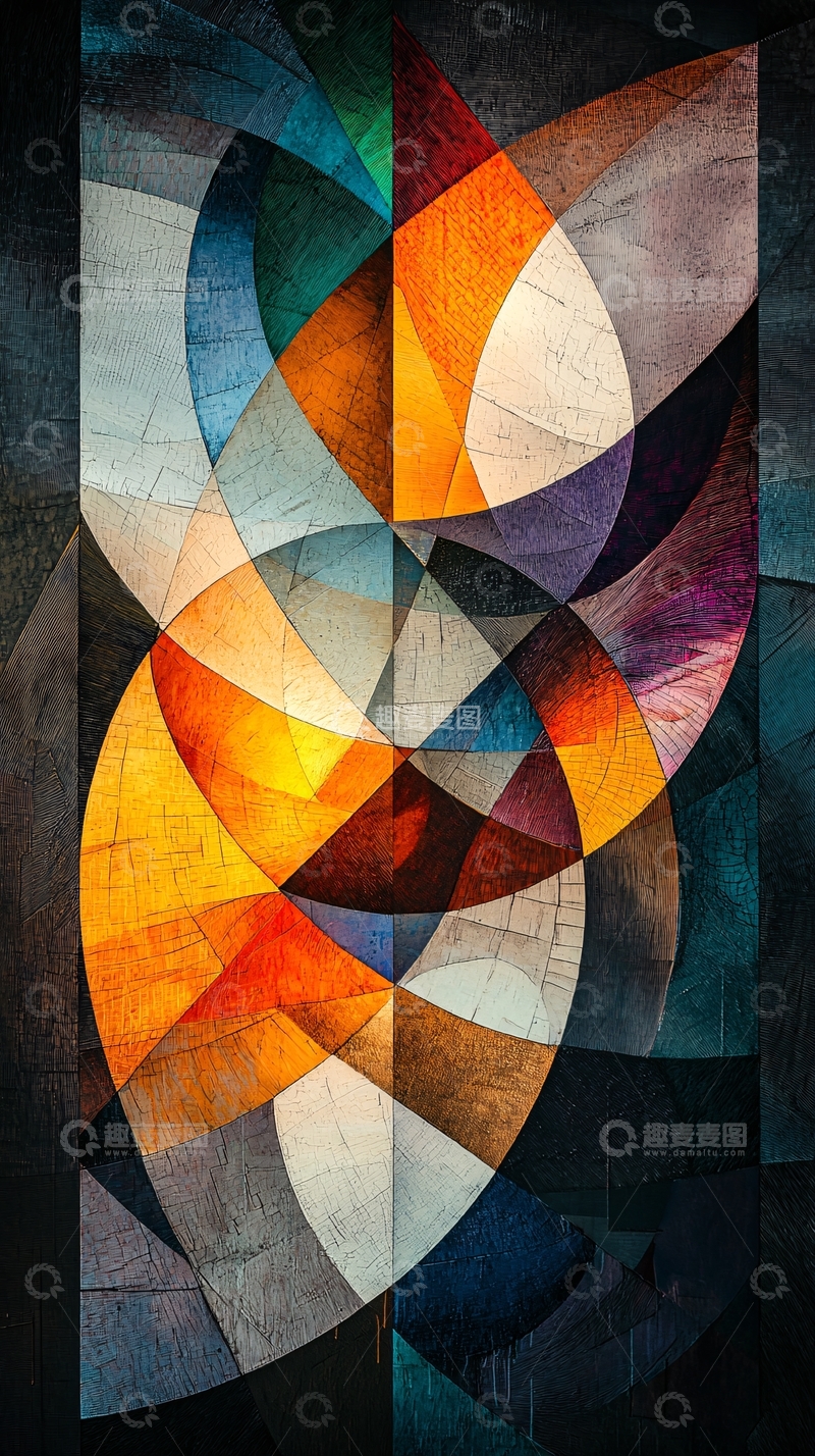 高清大图下载【趣麦麦图】抽象几何画