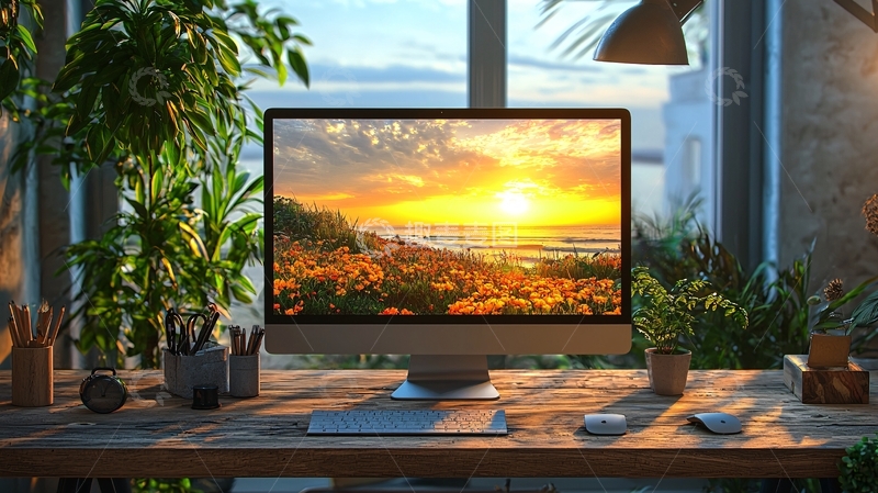 高清大图下载【趣麦麦图】电脑桌面日落风景