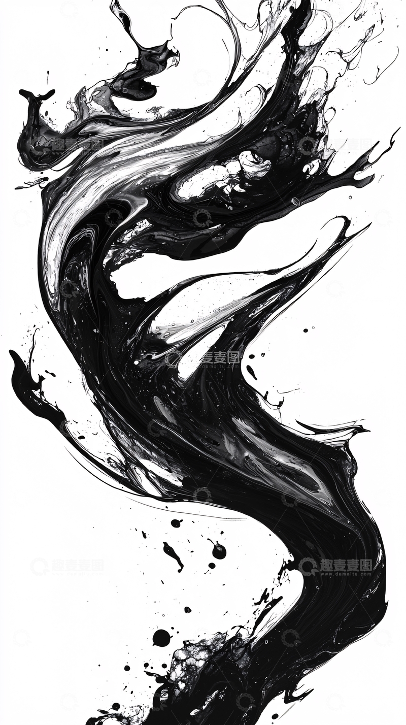 高清大图下载【趣麦麦图】抽象墨迹艺术