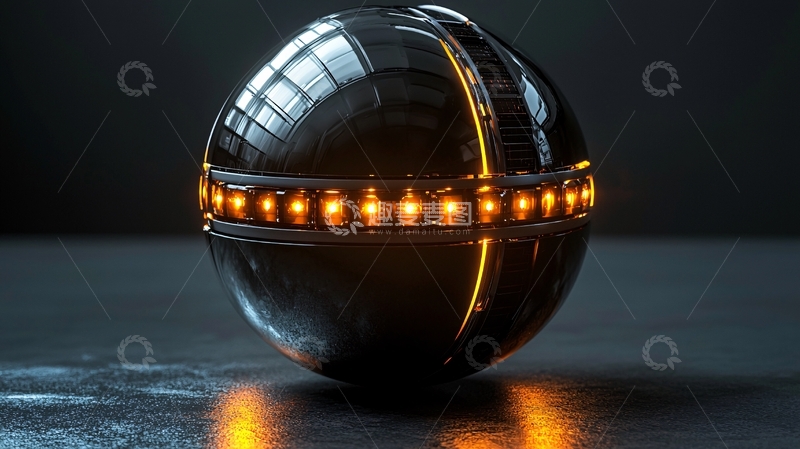 高清大图下载【趣麦麦图】金属球体