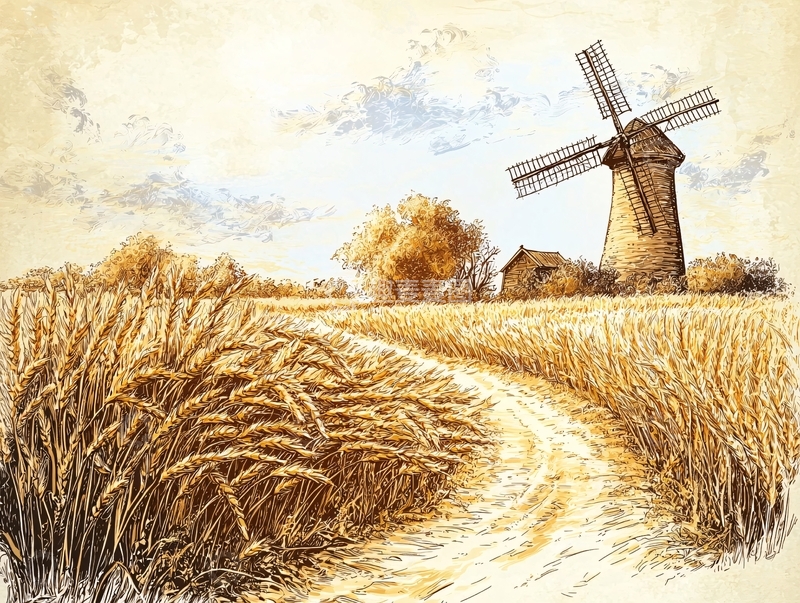 高清大图下载【趣麦麦图】田园风光93