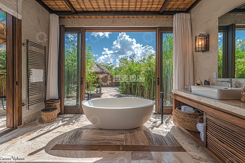 高清大图下载【趣麦麦图】酒店浴室