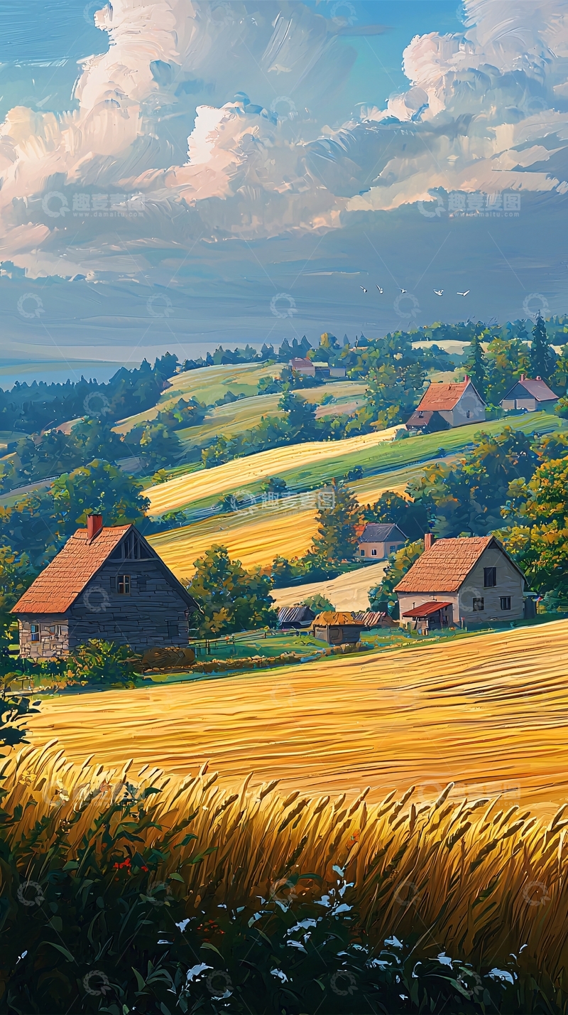 高清大图下载【趣麦麦图】田园风光94