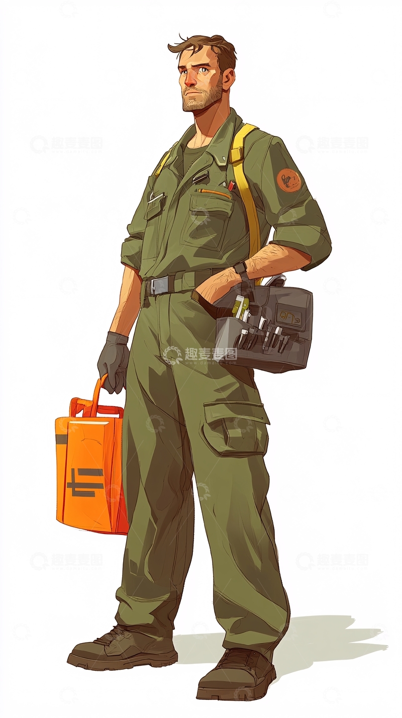 高清大图下载【趣麦麦图】野外救援人员