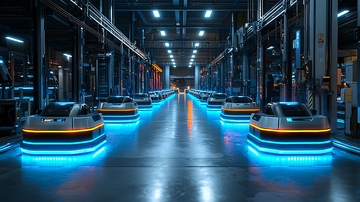 未来科技感自动驾驶汽车