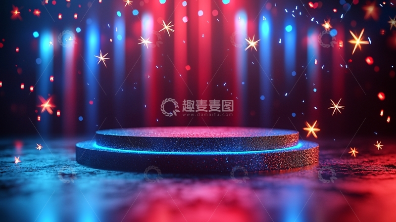 高清大图下载【趣麦麦图】炫酷舞台灯光背景