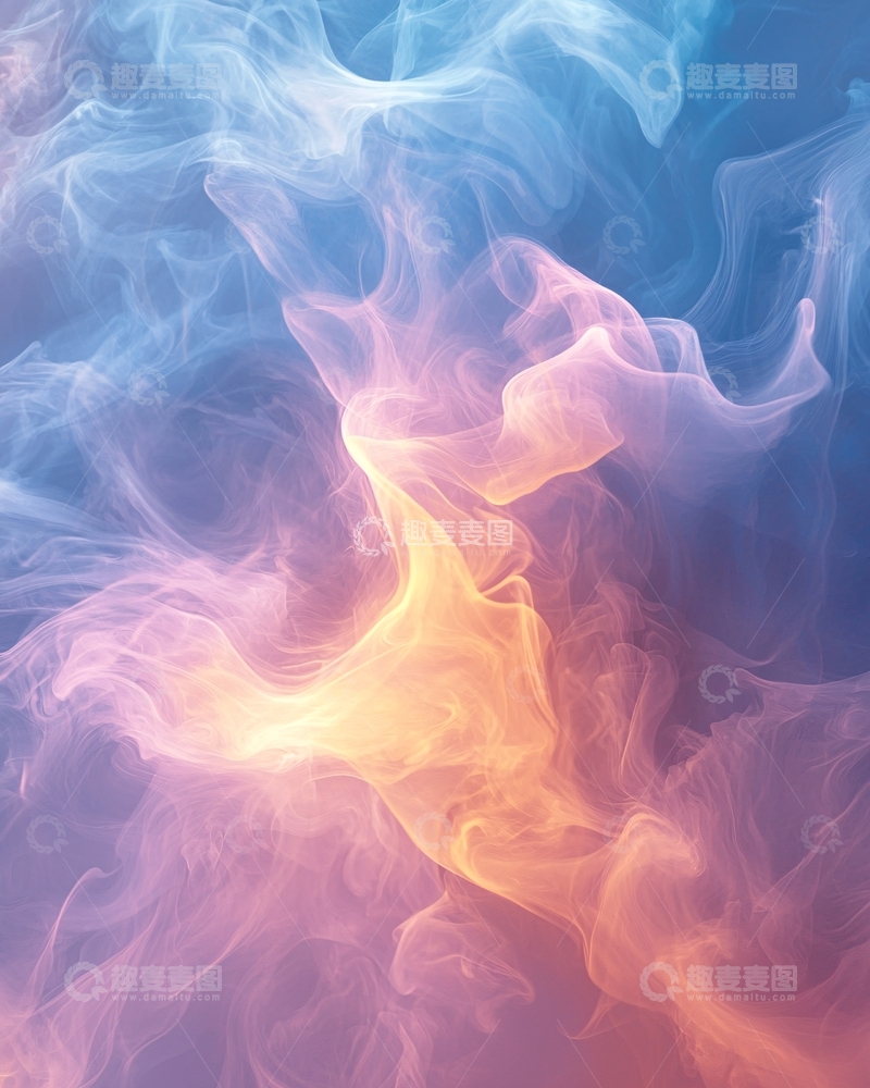 高清大图下载【趣麦麦图】梦幻烟雾背景