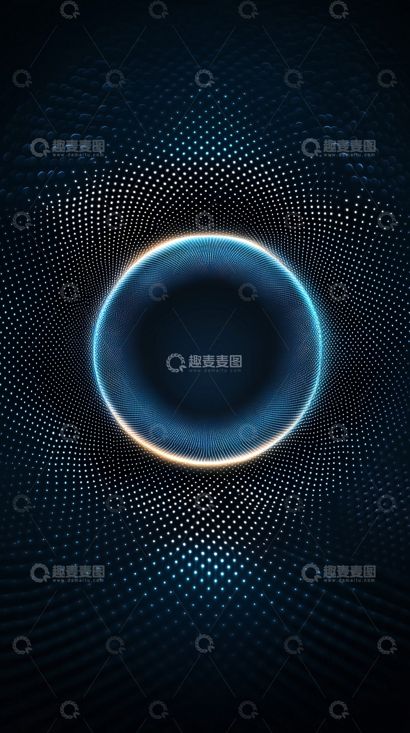 高清大图下载【趣麦麦图】科技感光圈背景