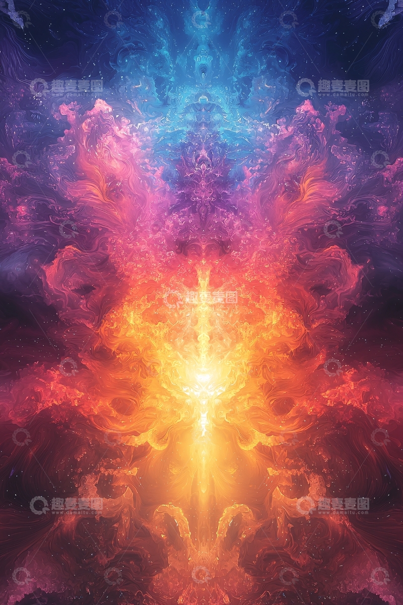 高清大图下载【趣麦麦图】绚丽多彩的宇宙能量