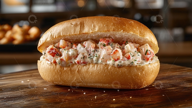 高清大图下载【趣麦麦图】龙虾沙拉三明治