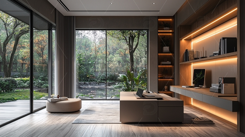 极简主义书房