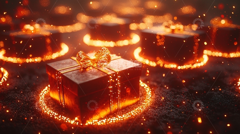 高清大图下载【趣麦麦图】火焰包裹的礼物