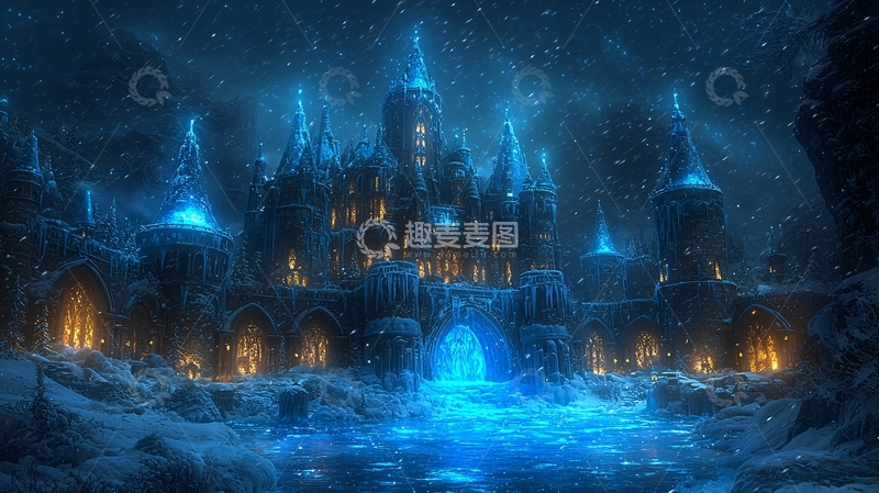 高清大图下载【趣麦麦图】冰雪奇幻城堡