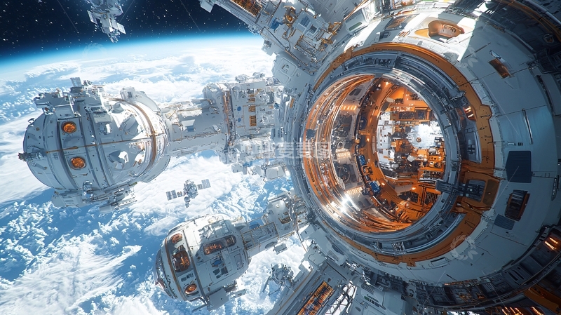 高清大图下载【趣麦麦图】太空站