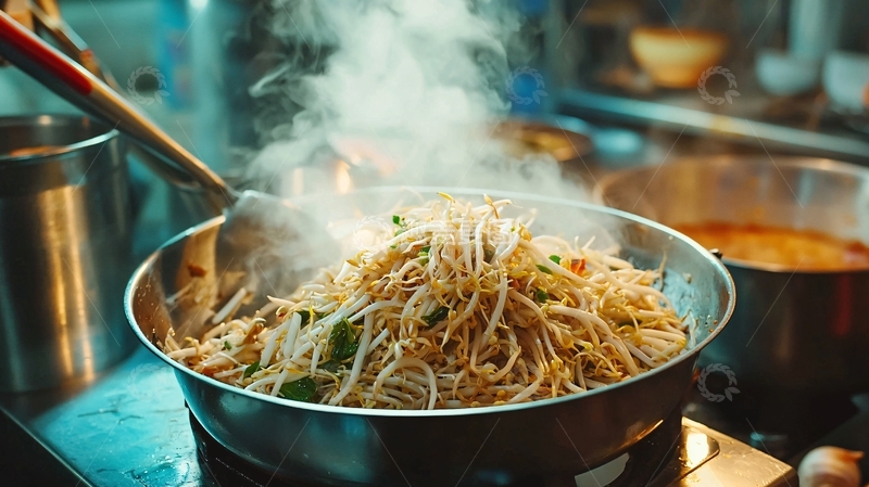 高清大图下载【趣麦麦图】热气腾腾的炒面