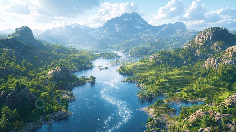 高清大图下载【趣麦麦图】山河壮丽的自然风光
