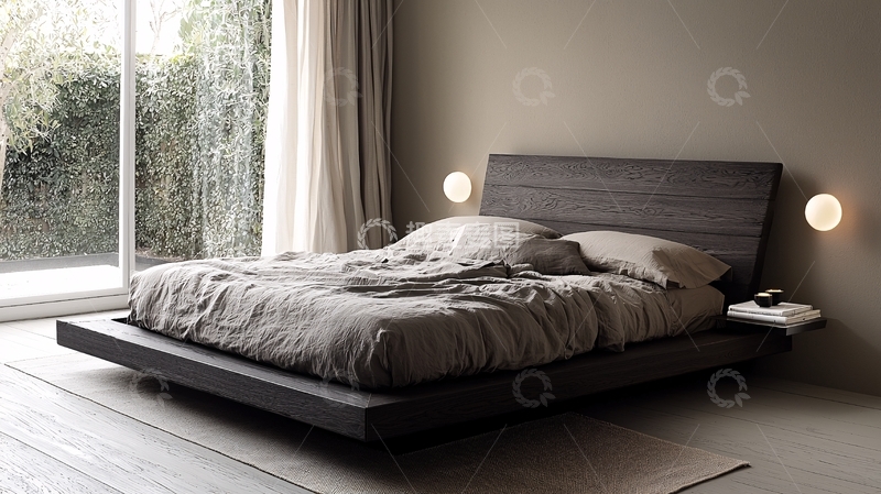 高清大图下载【趣麦麦图】简约现代卧室
