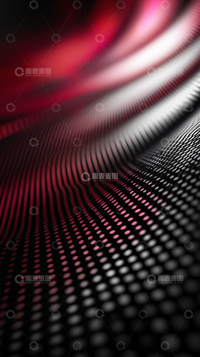 高清大图下载【趣麦麦图】抽象红黑波浪纹理