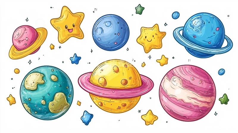 高清大图下载【趣麦麦图】卡通星球