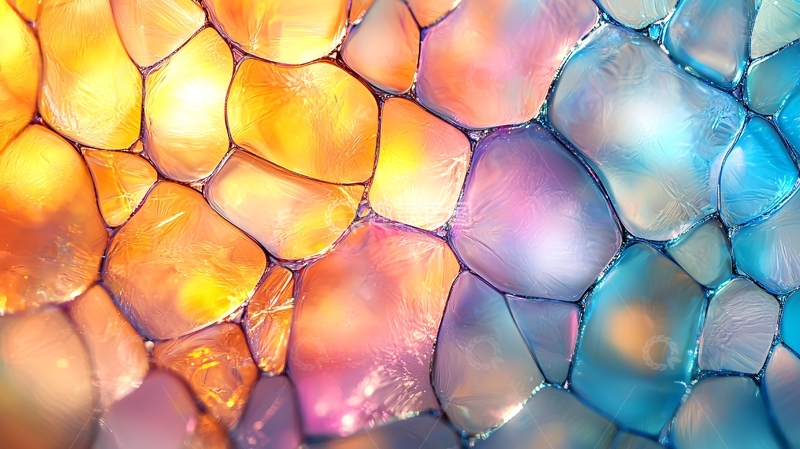 高清大图下载【趣麦麦图】彩色气泡聚集在一起