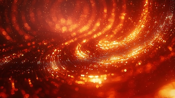 旋转的火焰漩涡