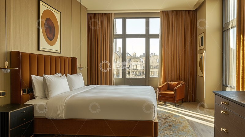 高清大图下载【趣麦麦图】高级酒店套房卧室