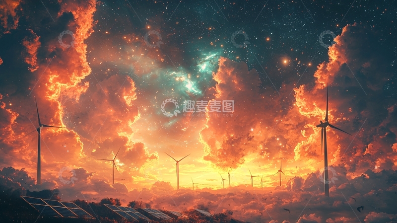 高清大图下载【趣麦麦图】火焰风暴