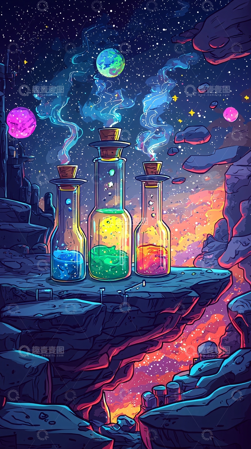 高清大图下载【趣麦麦图】魔幻药剂瓶