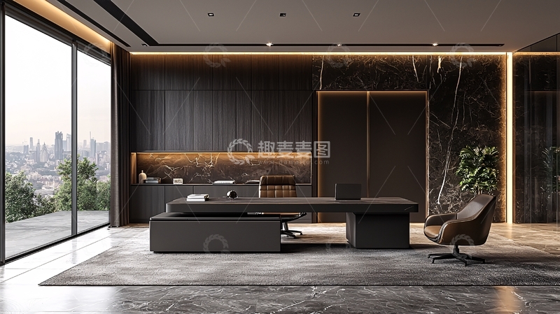 高清大图下载【趣麦麦图】现代简约办公室