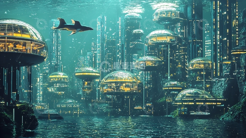 高清大图下载【趣麦麦图】深海未来城市