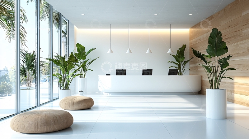 高清大图下载【趣麦麦图】现代简约酒店大堂