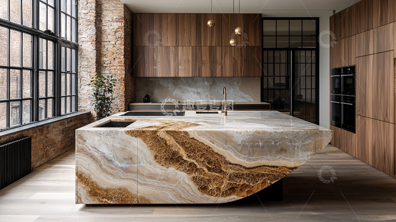 高清大图下载【趣麦麦图】现代极简风格厨房