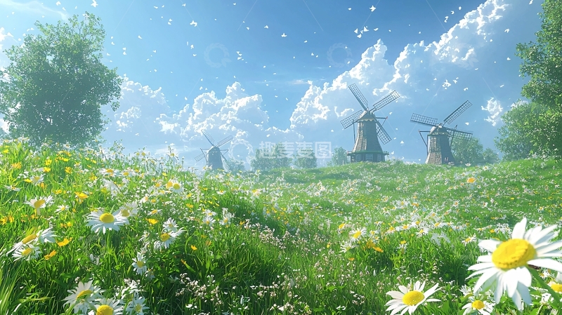 高清大图下载【趣麦麦图】阳光下的田园风光