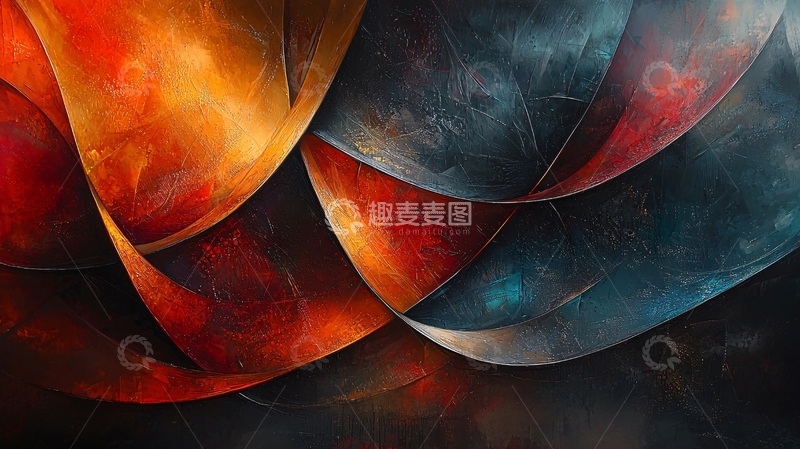 高清大图下载【趣麦麦图】抽象油画