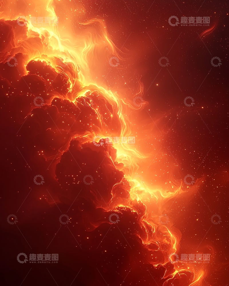 高清大图下载【趣麦麦图】火焰云彩