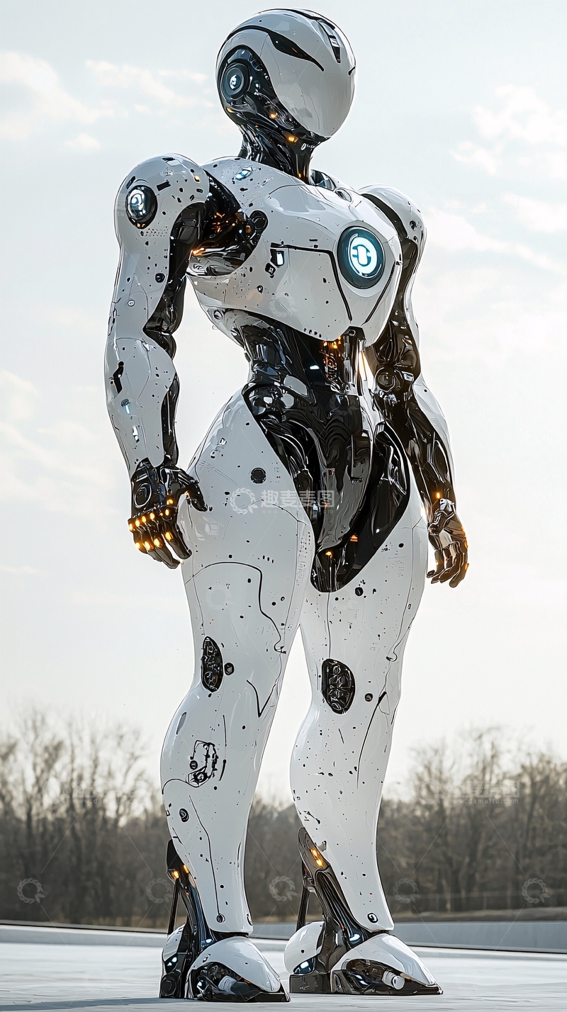 高清大图下载【趣麦麦图】未来感机器人