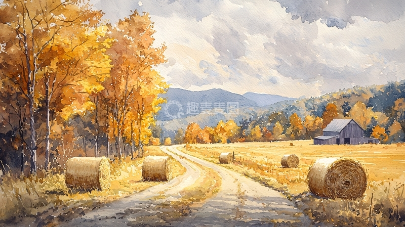 高清大图下载【趣麦麦图】秋日田园风光24