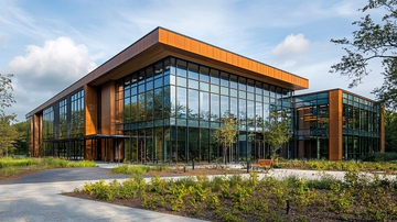 现代化玻璃幕墙建筑